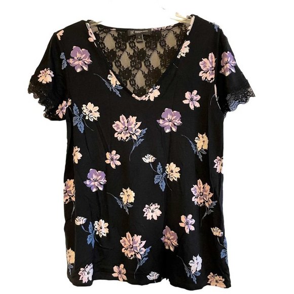 INTERNATIONAL CONCEPTS I.N.C. Lace-Trim V-Back Pajama Set MEDIUM (899) - Picture 2 of 8